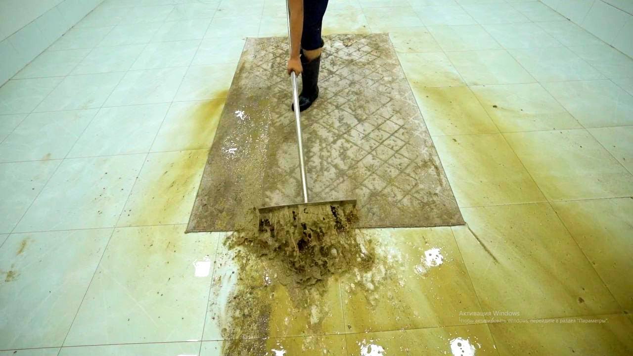 Astonishing dirty carpet cleaning Satisfying rug cleaning ASMR YouTube