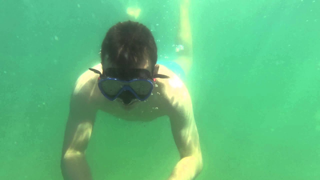 Marco snorkelling at Arvanitia beach on july 9th