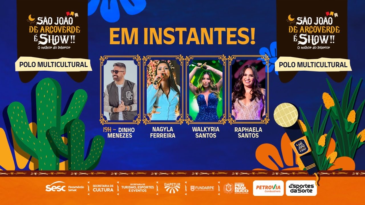 🔴 AO VIVO | SÃO JOÃO DE ARCOVERDE 2025 - DINHO MENEZES, NAGYLA