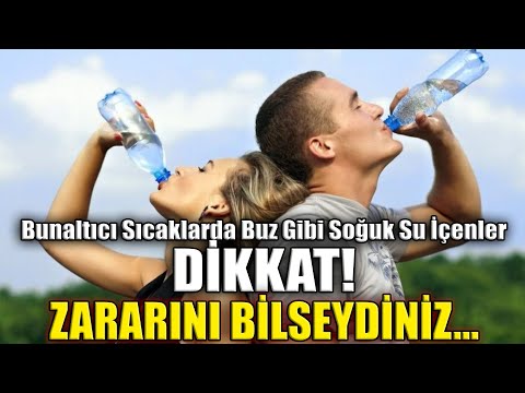 Bunaltıcı Sıcaklarda Buz Gibi Soğuk Su İçenler Dikkat! Zararını Bilseydiniz...