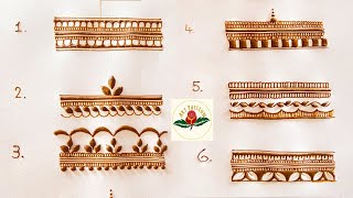 Easy trick for daily practice to improve mehendi art for beginner |Easy mehndi borders design