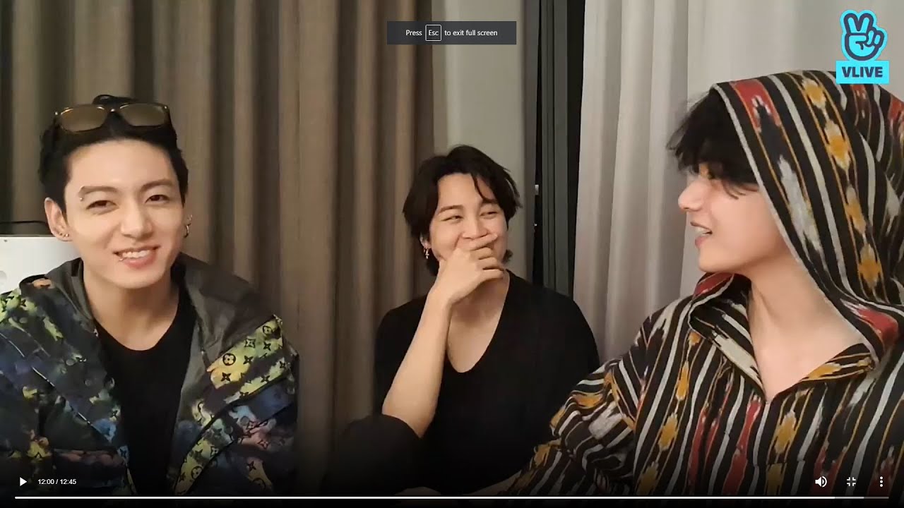V JIMIN JUNGKOOK VLIVE (Come on) 21.11.28 [ENG SUB] - YouTube