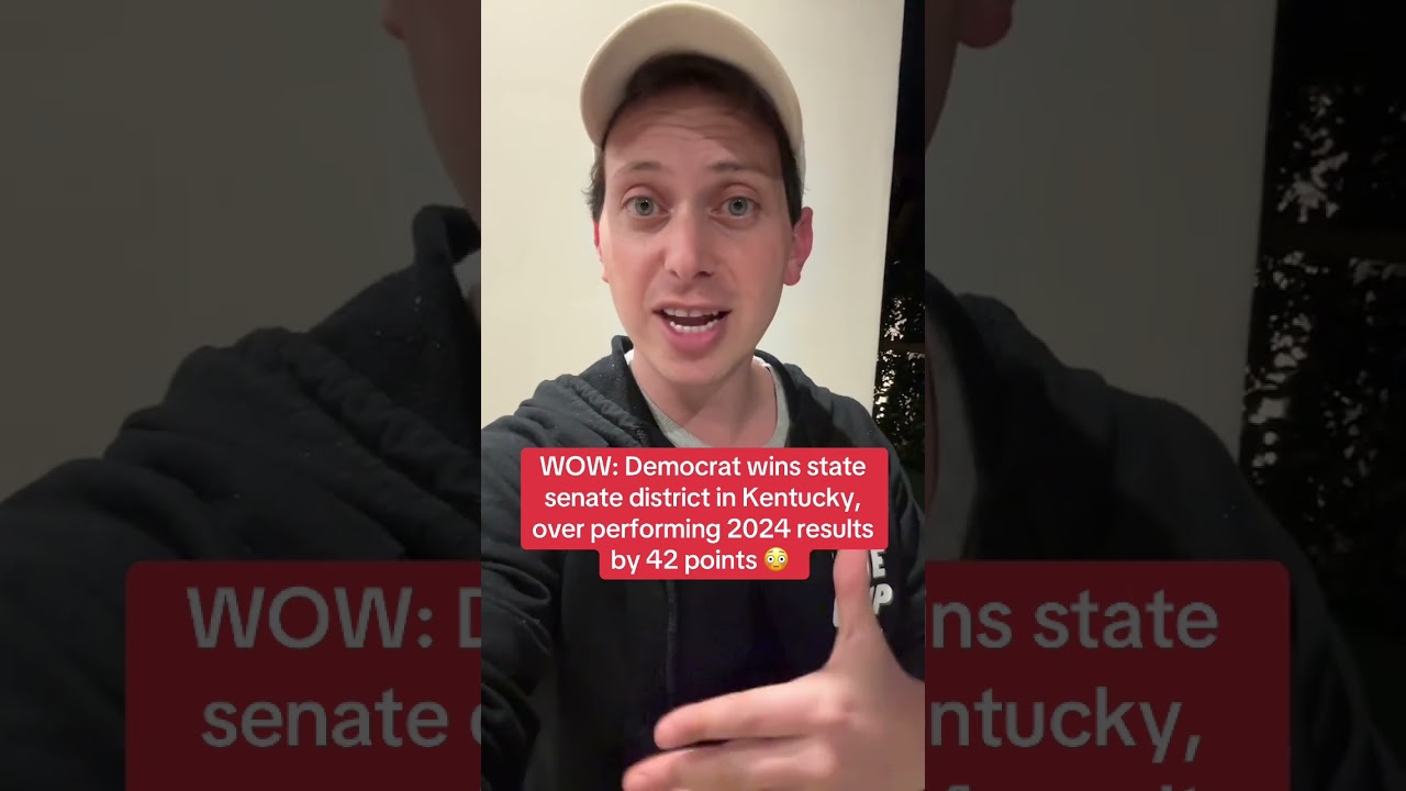 BREAKING: Democrats win state senate seat in Kentucky in MASSIVE 42-point overperformancd