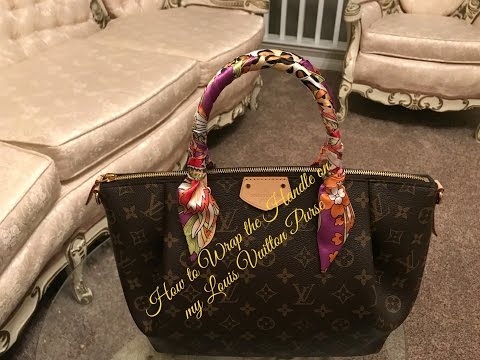 How to Wrap Twilly on Louis Vuitton Purse 