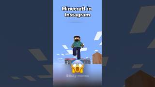 Instagram vs Real Life 💀 #minecraft #shorts