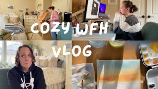 Work, New Easels, Painting and Rainy Days - A Cozy WFH Vlog