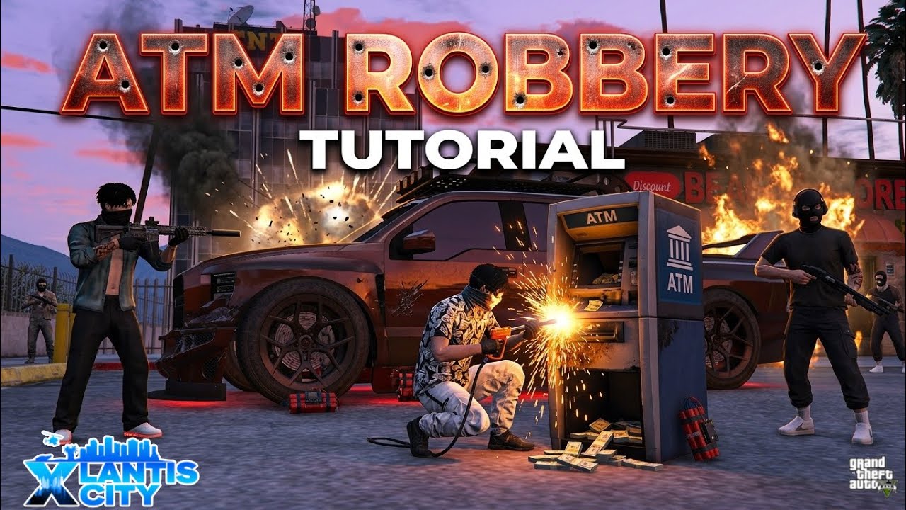ATM ROBBERY RULES AND TOOLS HOW TO DO ROB XLANTIS CITY FIVEM 