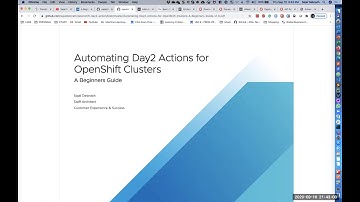 A Beginners Guide to Automating Day2 Actions for OpenShift Clusters