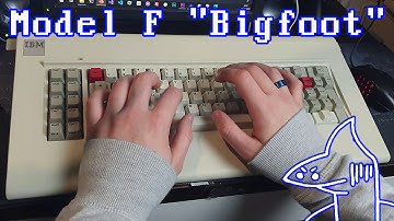 Typing Demo - 1986 IBM Model F "Bigfoot" for IBM 5291 (Terminal Keyboard)