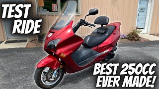 Riding one of the BEST 250cc Scooters EVER MADE! Honda Reflex with a BIG RUCKUS CVT mod!