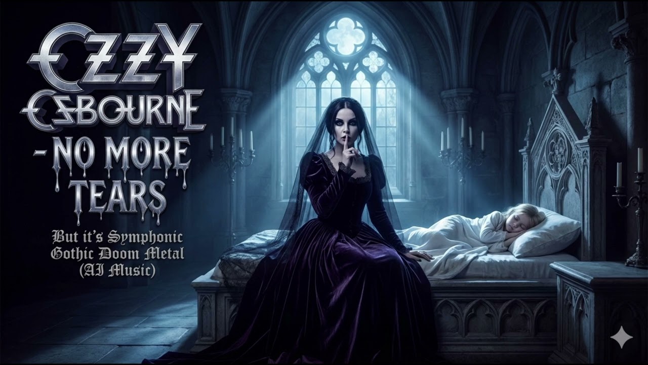 NO MORE TEARS (Ozzy Osbourne) but it's a Gothic Doom Lullaby (Symphonic Metal AI Music)