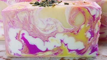 Lavender Lemon | Cold Process Soap Making | Artisan Soap Design | Let