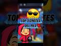 Top tres emotes del mes 😀 #freefire #garenafreefire #videojuegos #fypage
