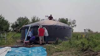 Yurt Set Up Timelapse -  5 min