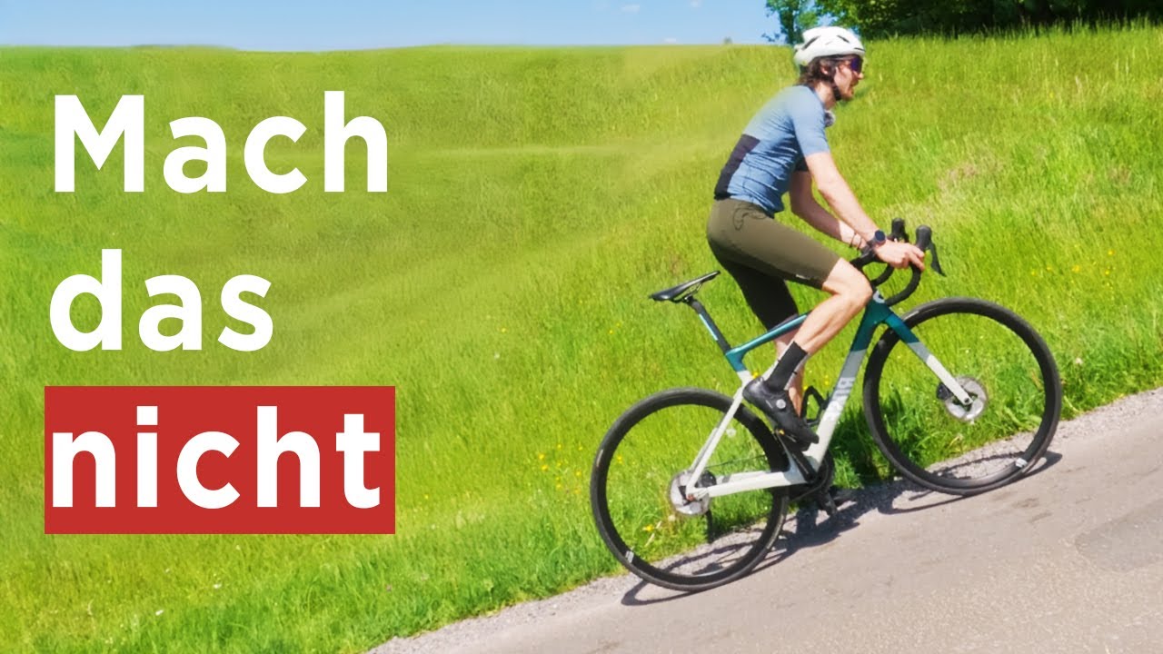 Verhaltensweisen von Radfahrern, die überhaupt nicht gehen!