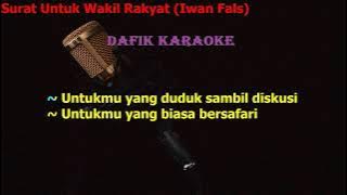 surat untuk wakil rakyat (Iwan Fals) Karaoke