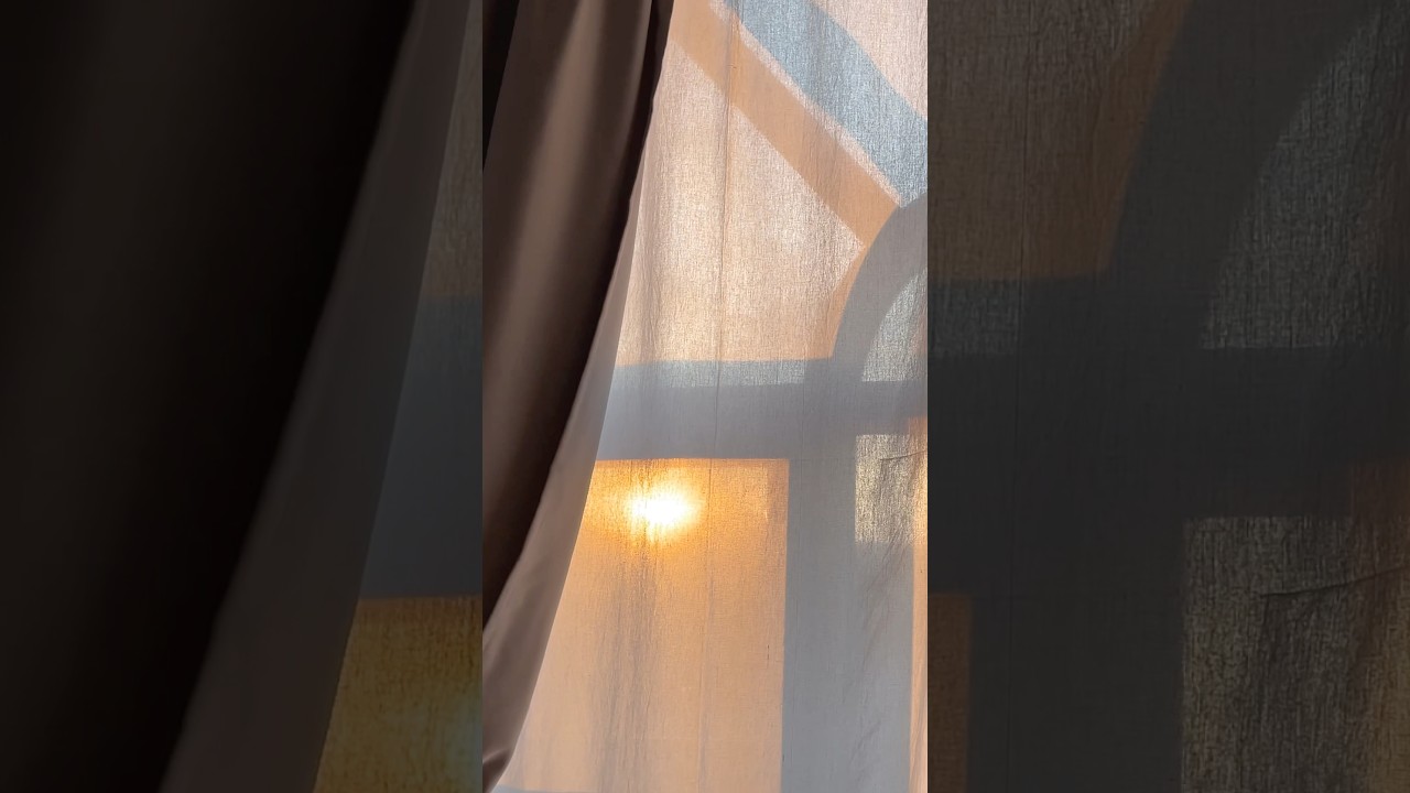 Rainy French Village at Sunrise • Oil Pastel 