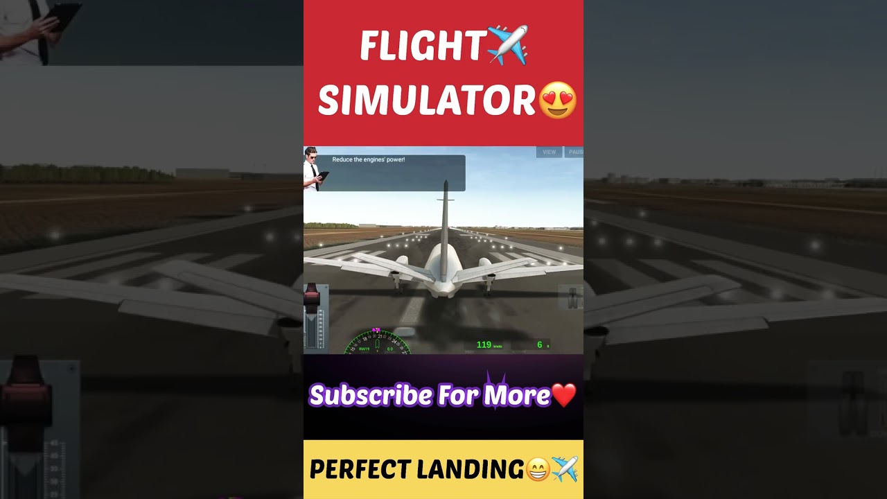 PERFECT ? LANDING ✈️ ON RUNWAY? || FLIGHT ✈️ SIMULATOR GAME❤️2023 #shorts #short #trending