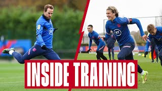 'No Cameras Today!'  Gallagher's First Training, Nutmegs & Kane's Sharp Shooting | Inside Training