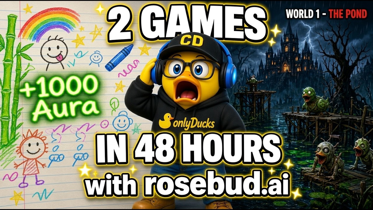 I Made 2 Full Games in 48 Hours with Rosebud.ai… This Shouldn’t Be Possible