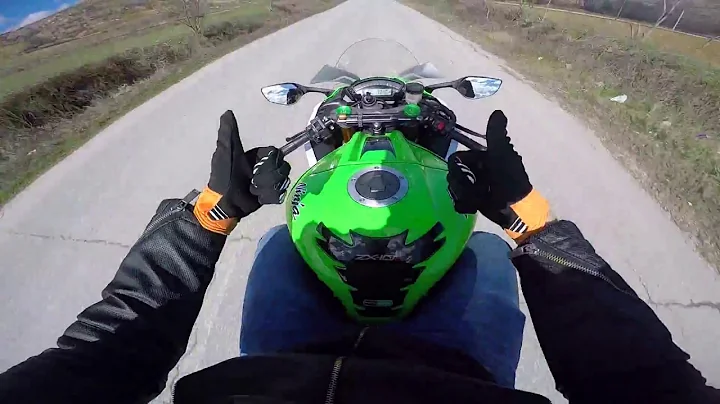 Kawasaki ZX-10R 2015 Anniversary (Traction Control Lv:3) Test | GoPro Hero 4 Black