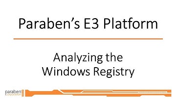 Windows Registry Review with E3