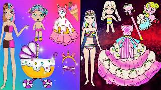 Princess Paper Doll Dress-Up in Outfits | DIY Fashion Story