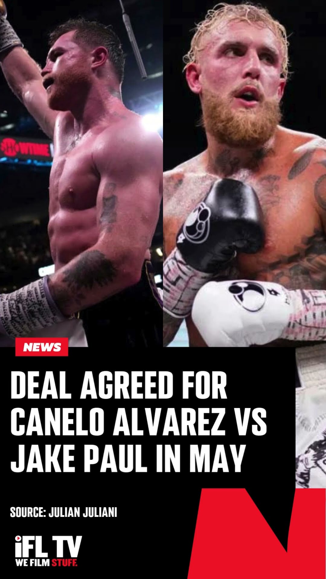 DEAL AGREED FOR CANELO VS JAKE PAUL IN MAY ?