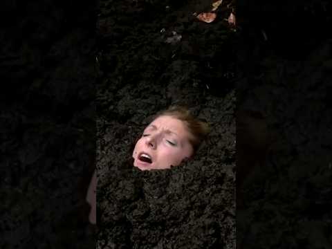 Girl Sinking in Quicksand || Girl in Mud #survival #adventure #quicksand #shorts