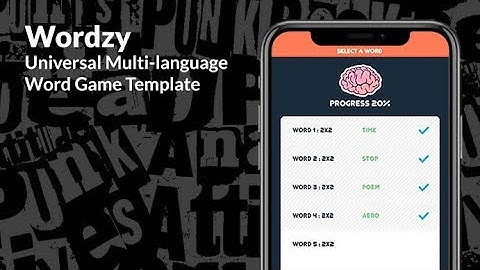 Wordzy | Universal iOS Multi-Language Word Game Template