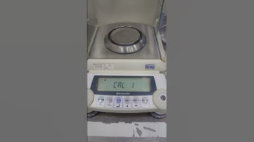 AUX220 Shimadzu weighing scale calibration