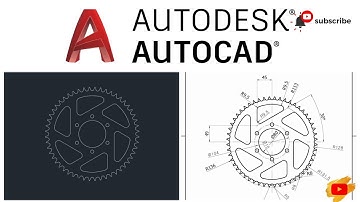2D Auto Cad  Drawing for practice with Array command..