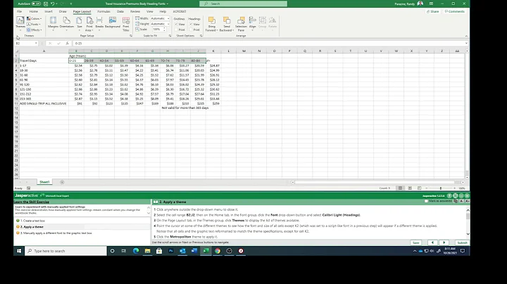 Excel Expert Lesson 1 10 Understanding +Body & +He...