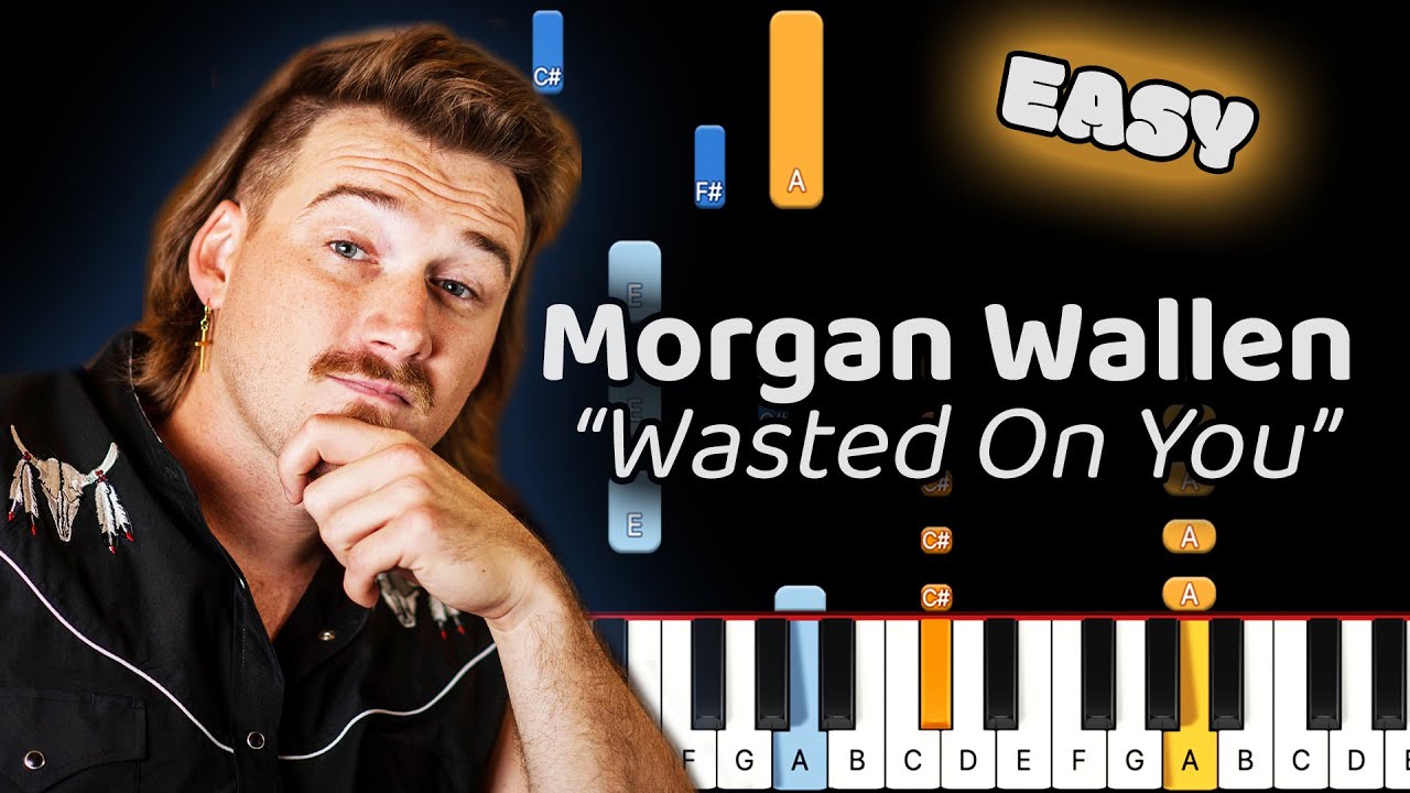 Morgan Wallen Wasted On You Piano Tutorial! (Easy)