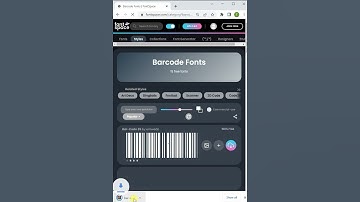 How to add barcode font |#short