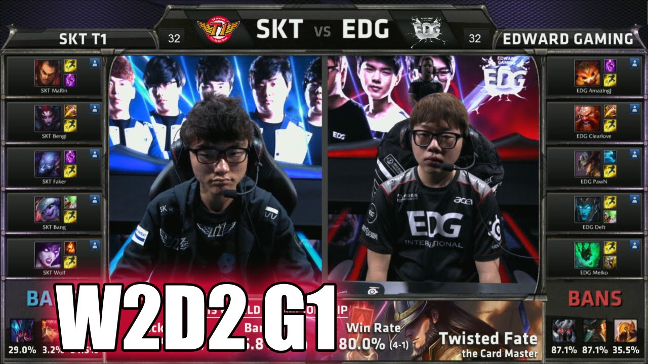SK Telecom T1 vs Edward Gaming Week 2 Day 2 Group C LoL S5 World Championship 2015 SKT vs EDG G2