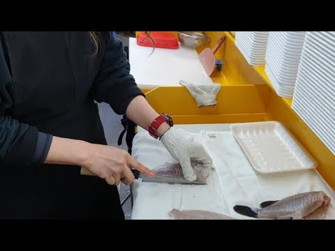 She is Cleaning a <strong>Fish</strong> for the <strong>FIRST</strong> Time.