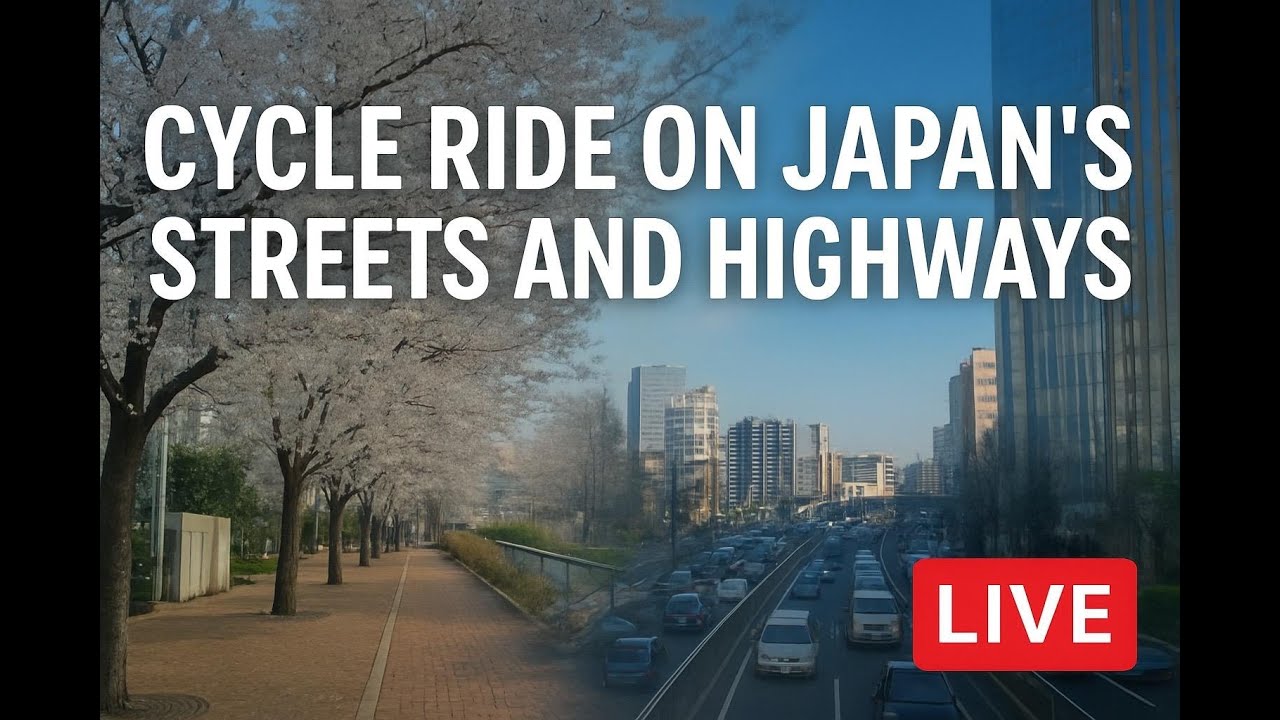 🚴 Cycling Through Japan’s Streets & Highways | Live City Exploration 🇯🇵 NIGHT RIDE