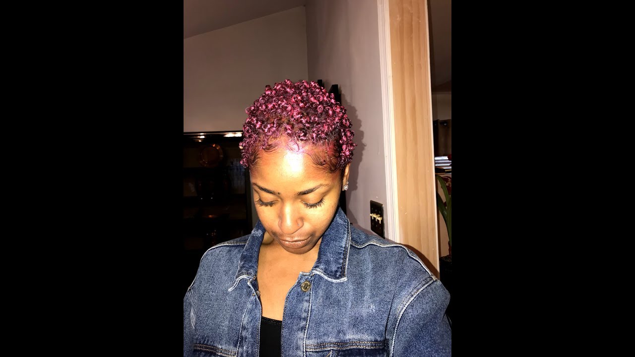 I Tried Red Hair Paint Wax On My TWA! YouTube