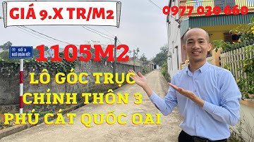 Bán 1105m2 đất nền Phú Cát Quốc Oai – Bán đất nền Hòa Lạc – 0977030660