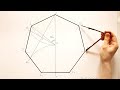 4K Approximate construction of a regular heptagon with using a compass and a ruler