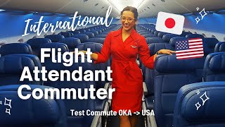 international FLIGHT ATTENDANT Life | can I handle the commute? Okinawa to the US