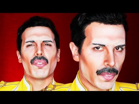 QUEEN FREDDIE MERCURY MAKEUP - TUTORIAL - The Faceless Queen