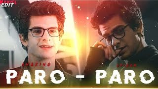 NEJ - PARO X AMAZING SPIDER MAN 🔥 || (Andrew Garfield) Edit MARVEL PARO SONG || By Multiverse Edits