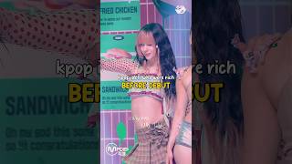 Famous kpop idols who were rich before debut #kpop #dontflop #katseye #aespa #twice #gidle #idle #enhypen Net Worth