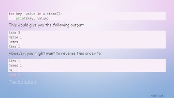 How to Reverse the Order of Key-Value Pairs in a Python Dictionary