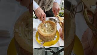 Cacio e pepe served table side at the Grand Hotel Tremezzo overlooking Lake Como🤯 With @lu_madeline
