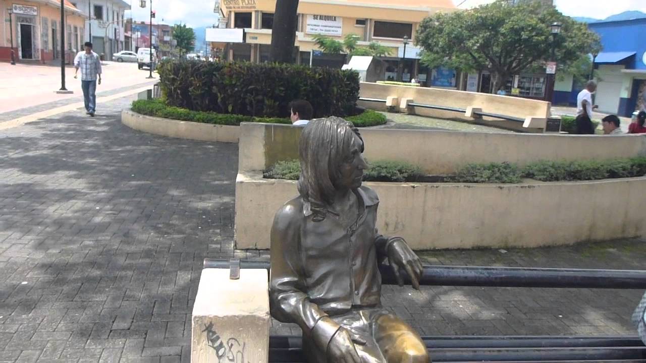 John Lennon Statue in San Jose Costa Rica September 2014 YouTube