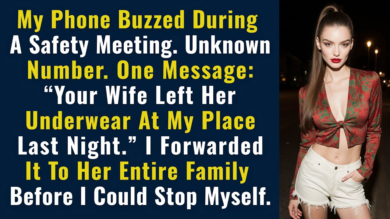 My Phone Buzzed During A Safety Meeting. Unknown Number. One Message: “Your Wife Left Her...