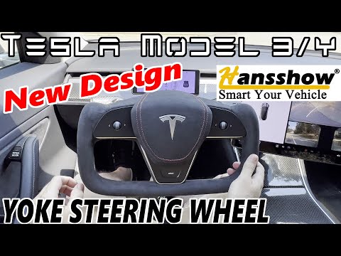 Tesla Model 3/Y - Hansshow Updated Yoke Steering Wheel